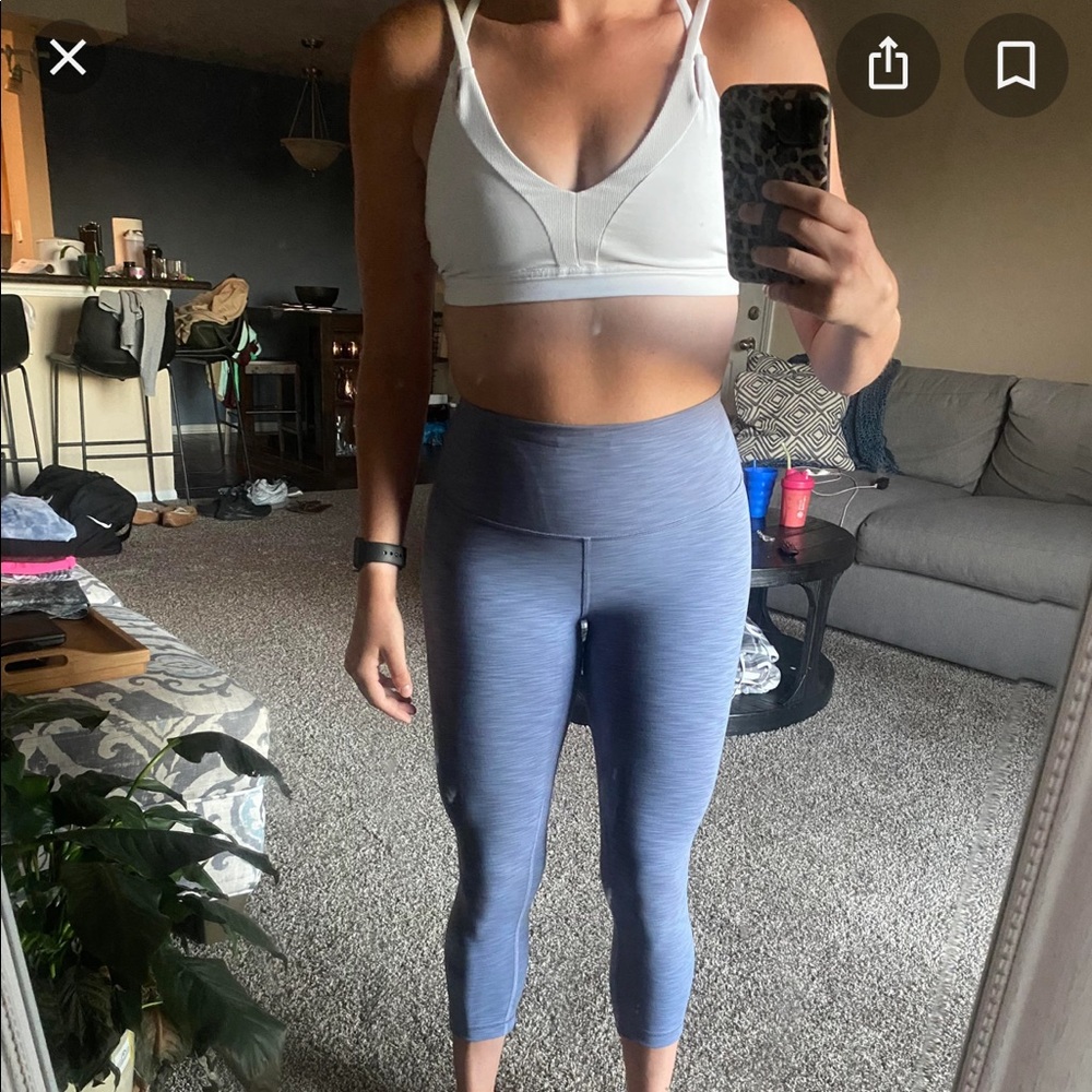 NWOT Lululemon Wunder Train HR Crop 21’